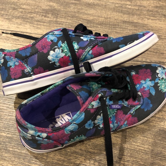Van’s Floral Sneakers - Size 8 - Picture 4 of 7